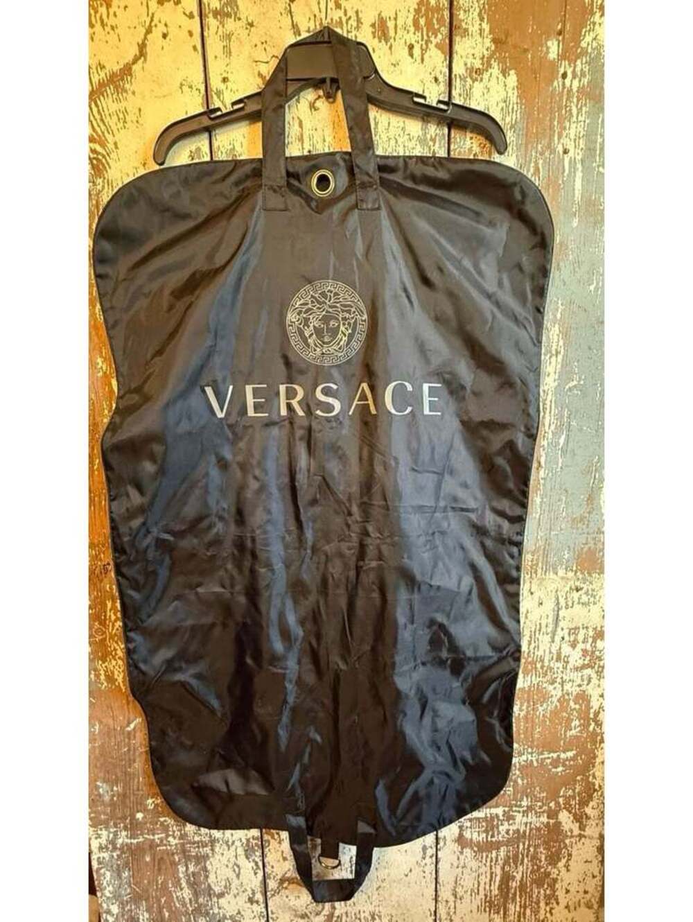 Versace Black travel garment bag